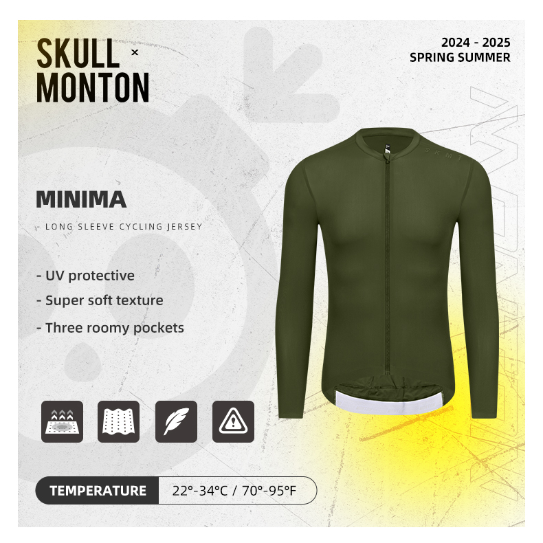 long sleeve summer cycling jersey