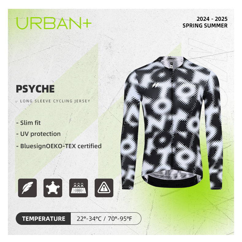 long sleeve summer cycling jersey