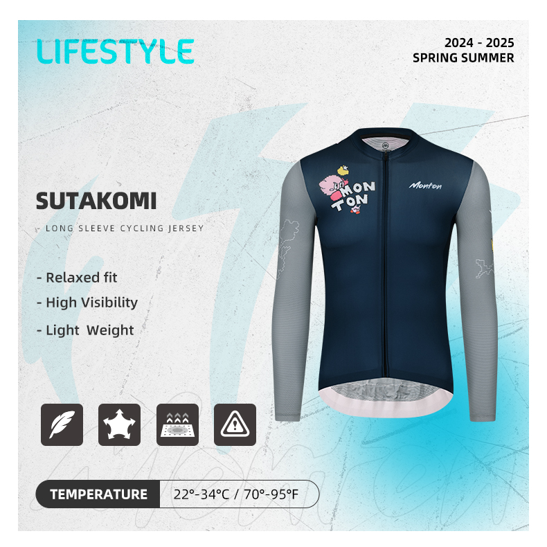 long sleeve summer cycling jersey