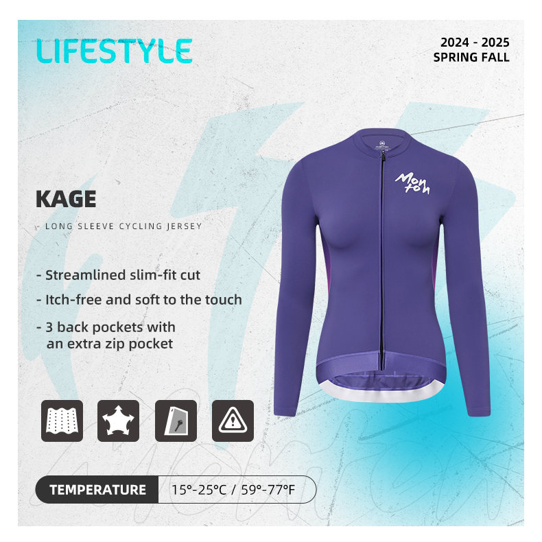 womens long sleeve cycling jersey