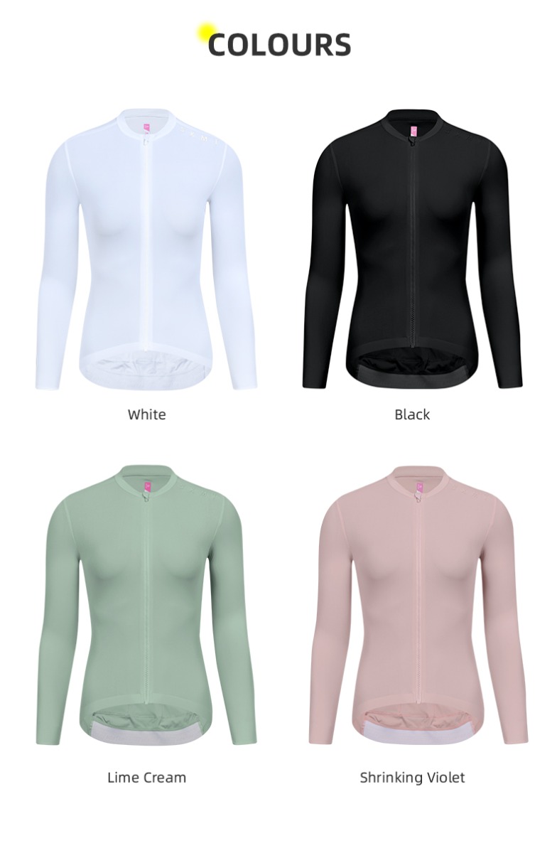 long sleeve cycling jersey upf 50