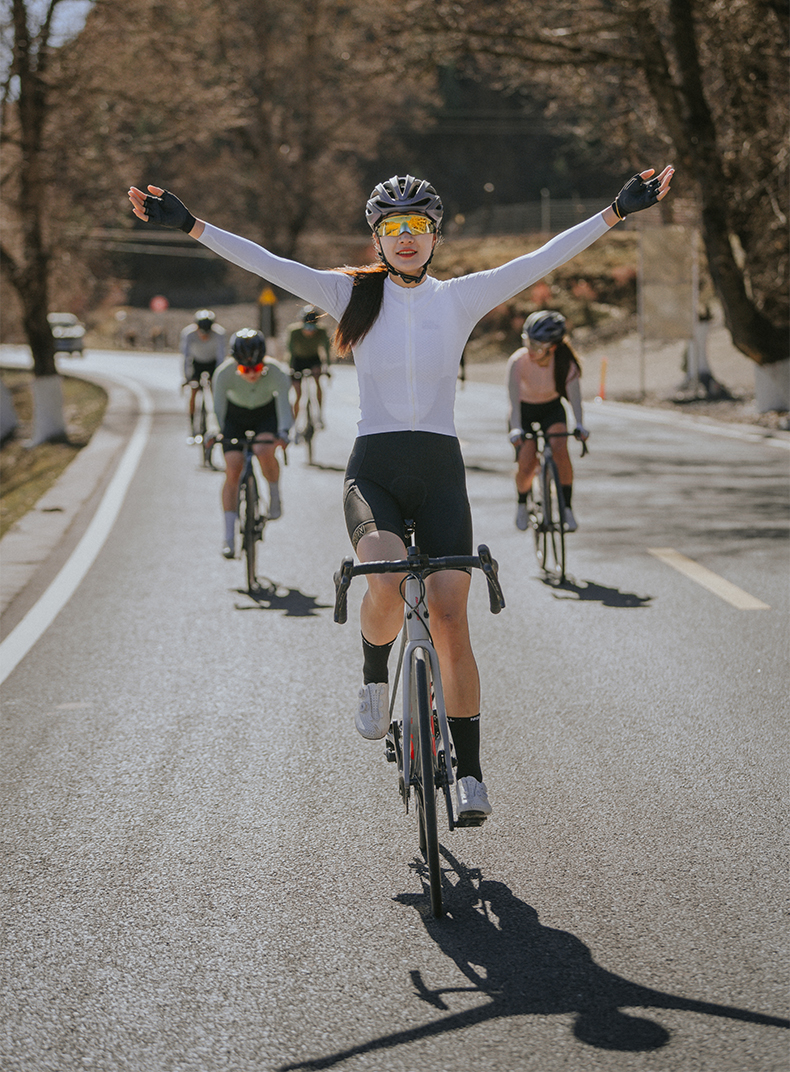 long sleeve cycling jersey women