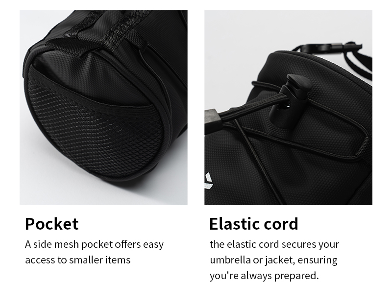 pocket and elastic cord