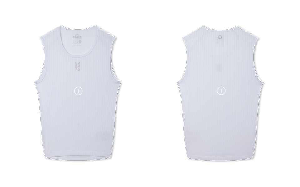 sleeveless cycling base layer