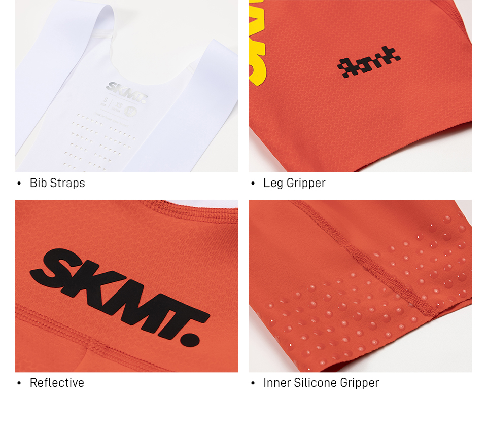 bib straps, leg gripper