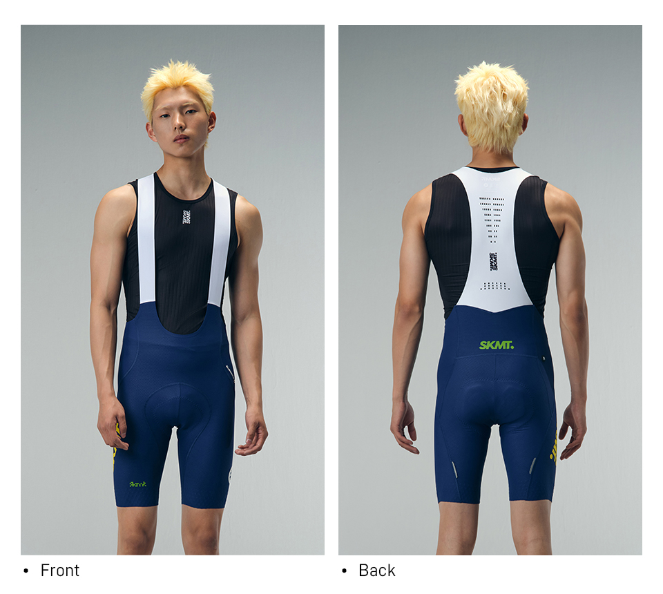 blue cycling bib shorts