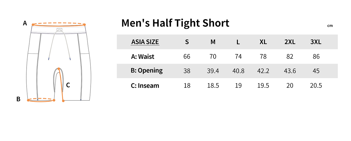 ys2214m size chart