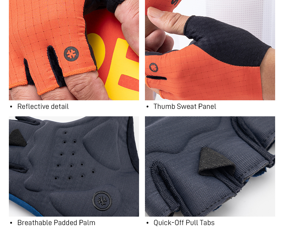 Padded palm, reflective details