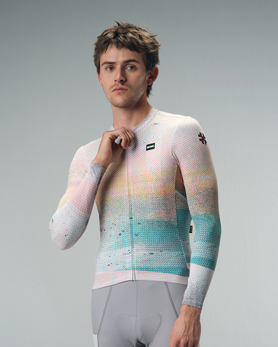 mens long sleeve cycling jersey