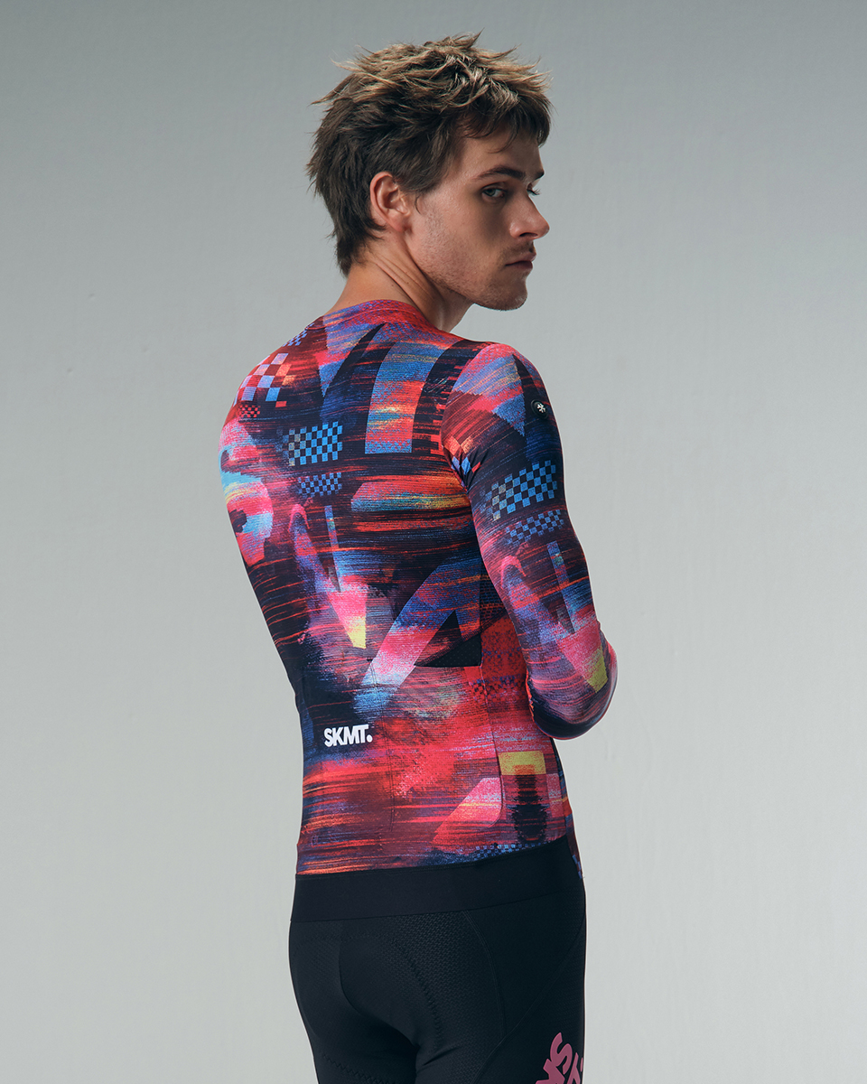 mens long sleeve cycling jersey