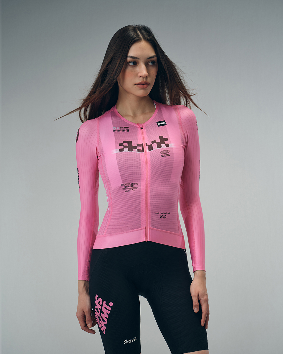 womens long sleeve cycling jersey