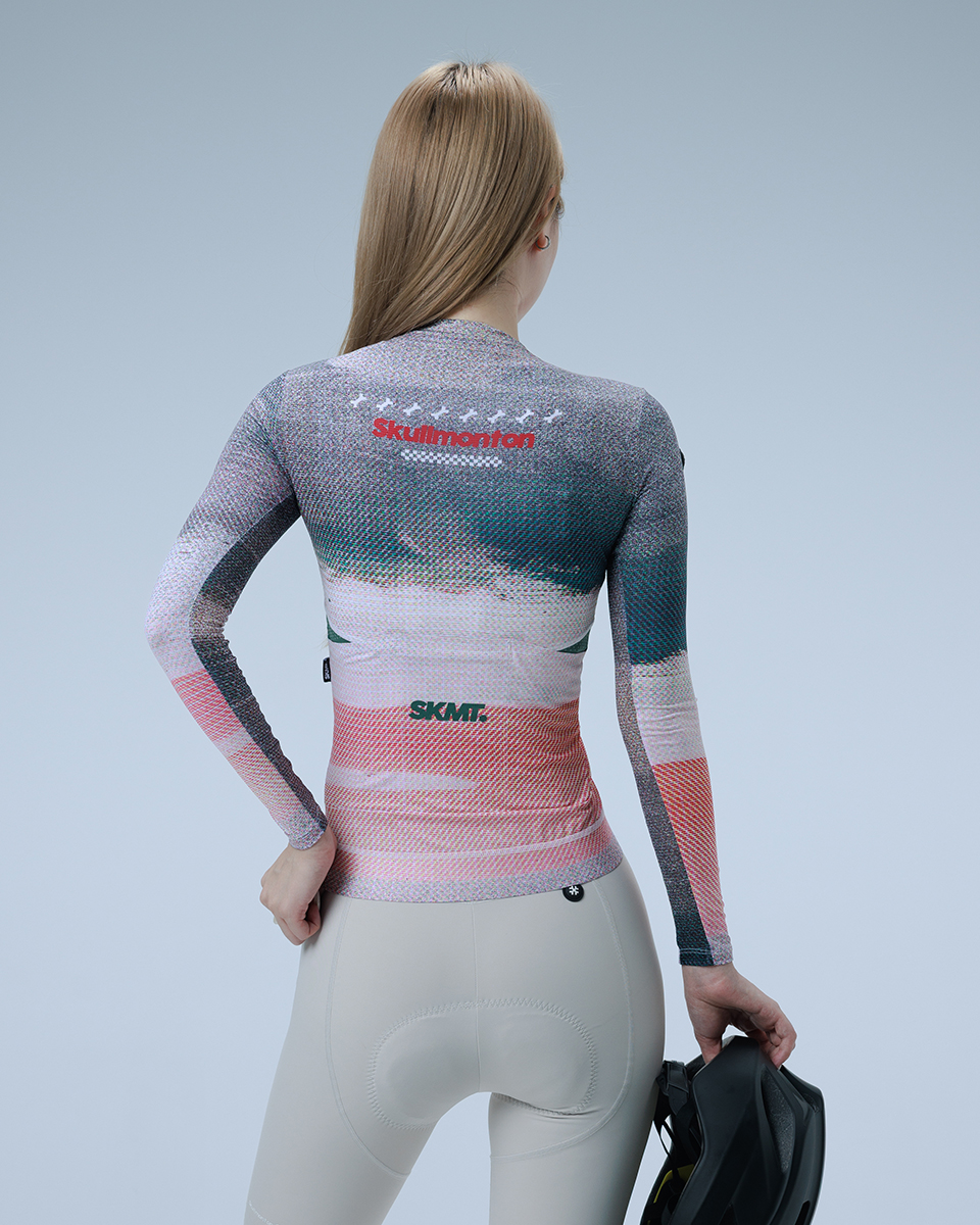 womens long sleeve cycling jersey