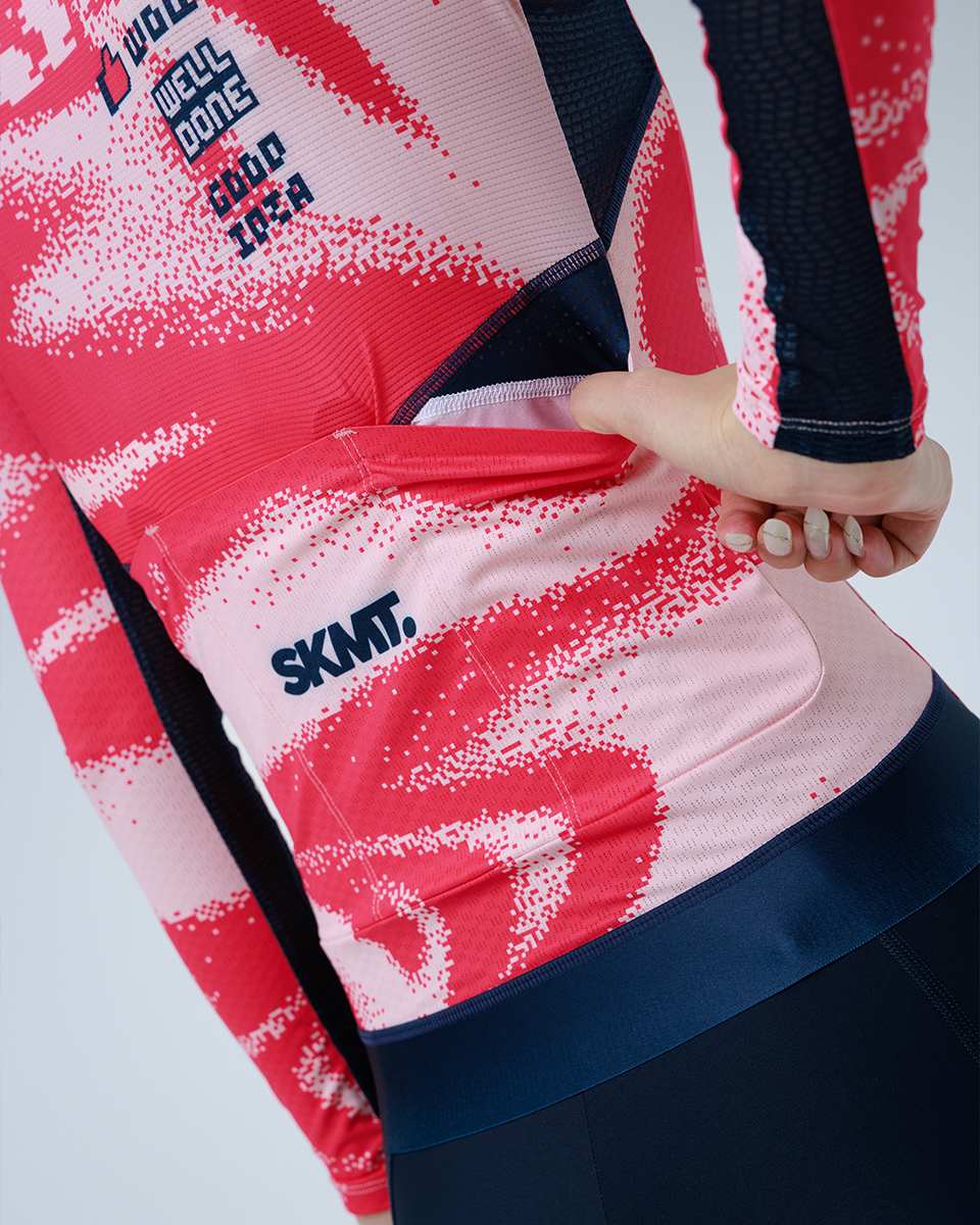womens long sleeve cycling jersey