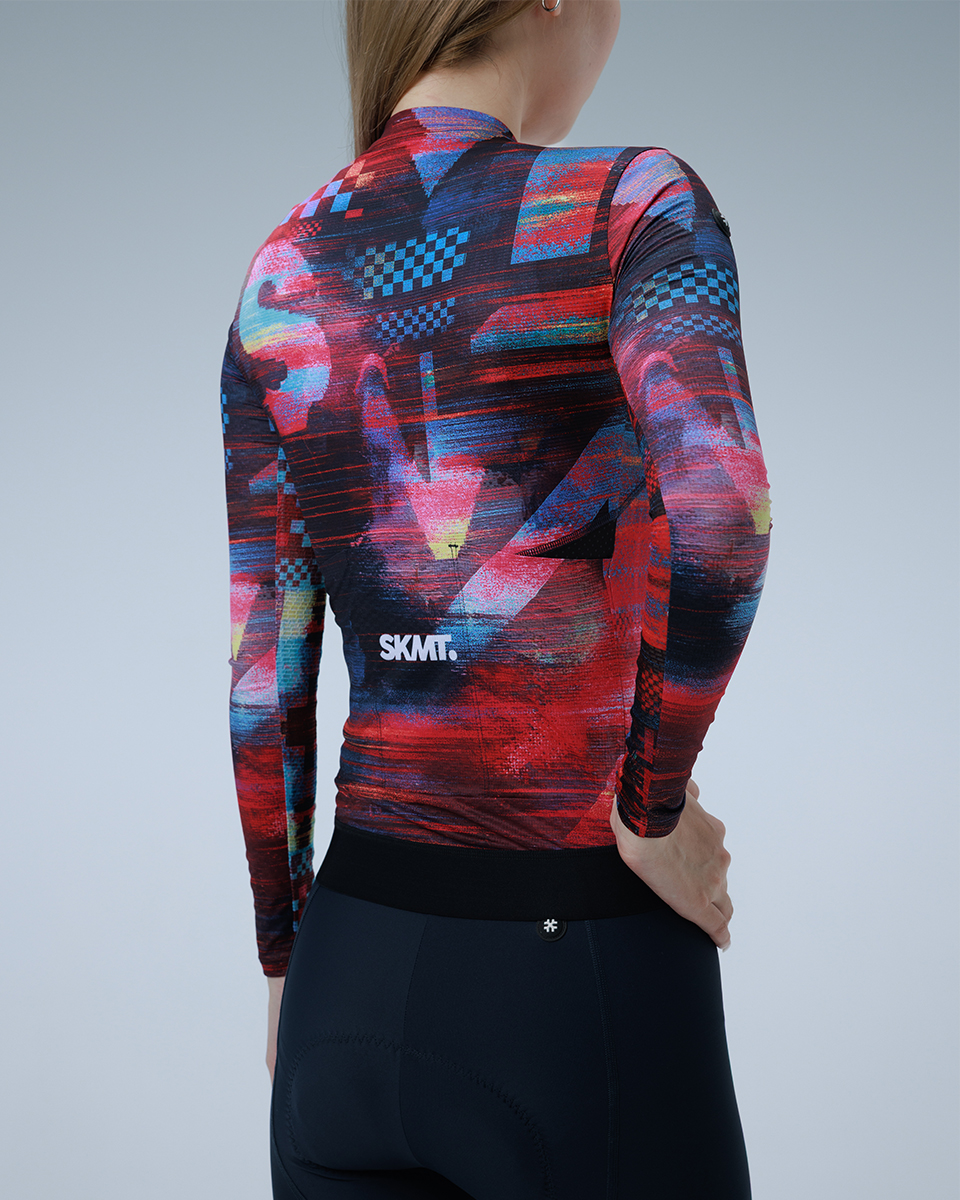 womens long sleeve cycling jersey