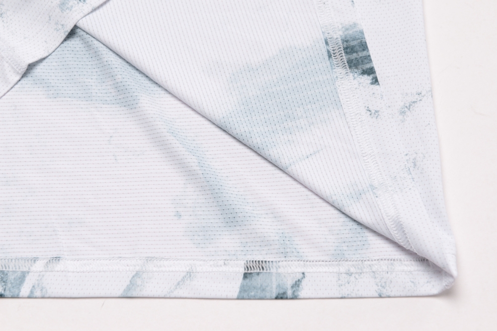 Breathable mesh fabric texture inside