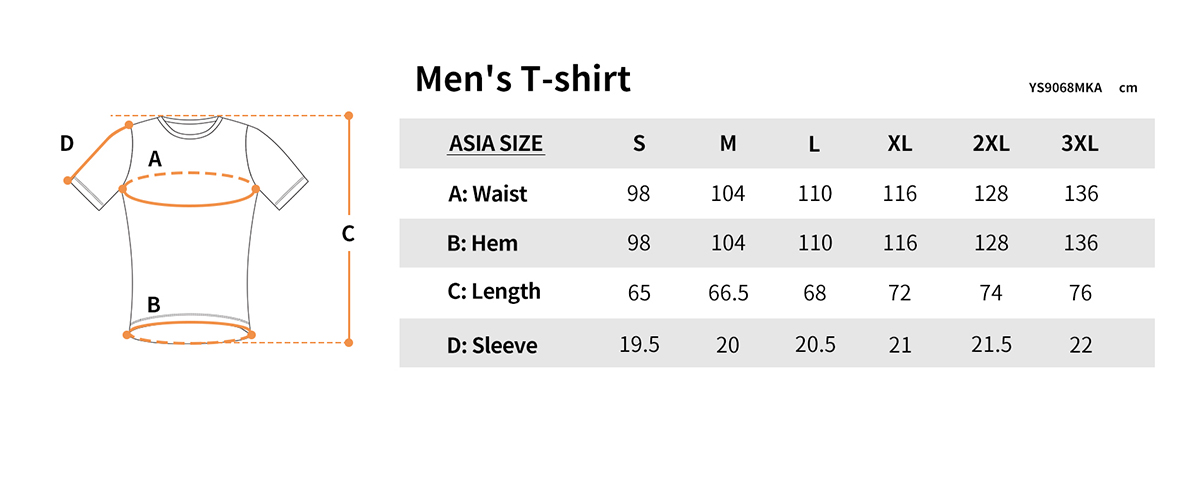 ys9068mka size chart