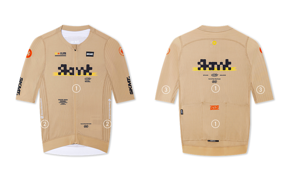 khaki cycling jersey