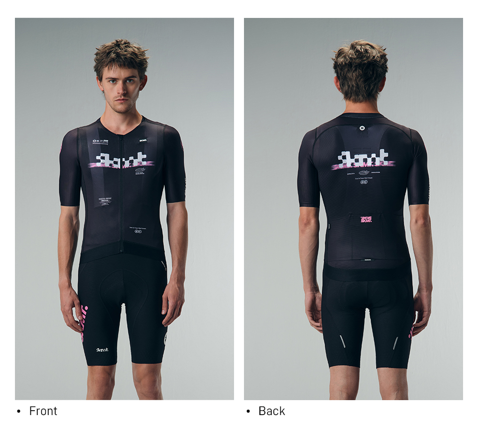 mens black cycling jersey