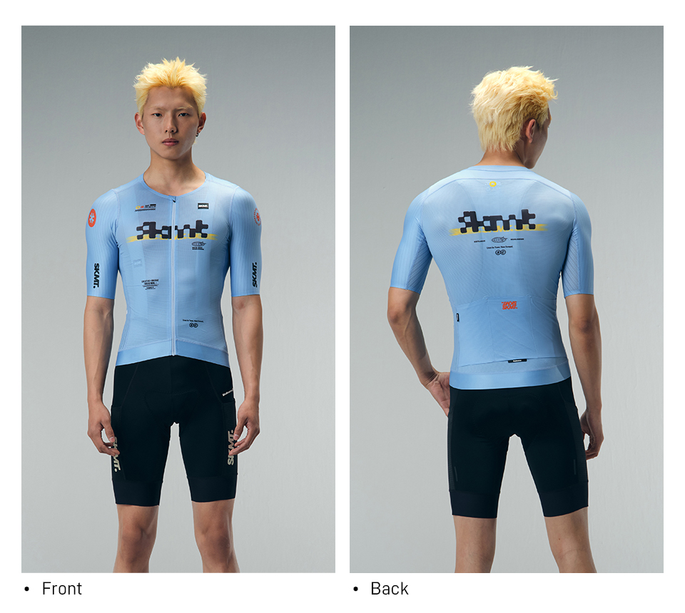 mens blue cycling jersey