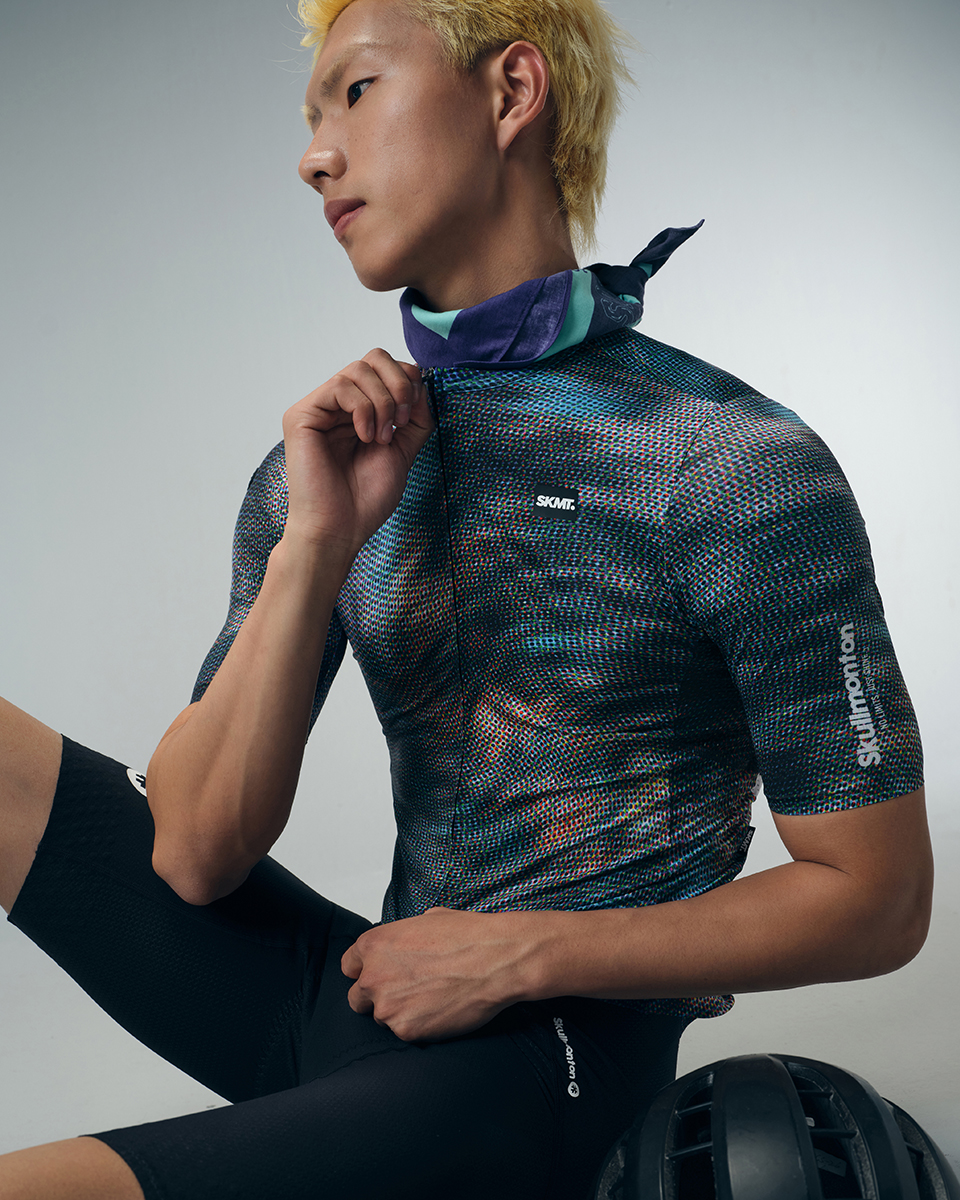 bright cycling jersey