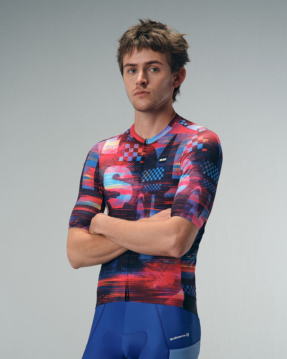 bright cycling jersey