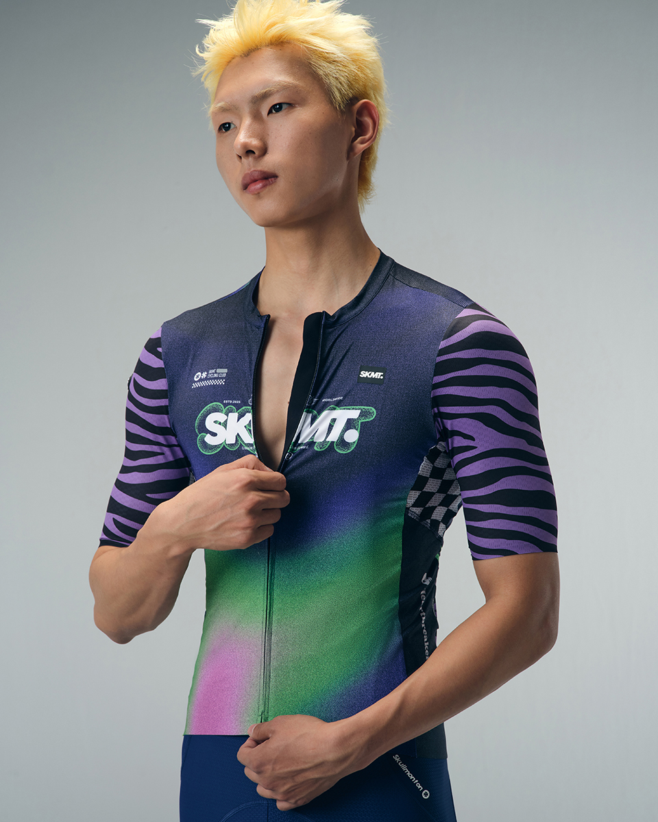 bright cycling jersey