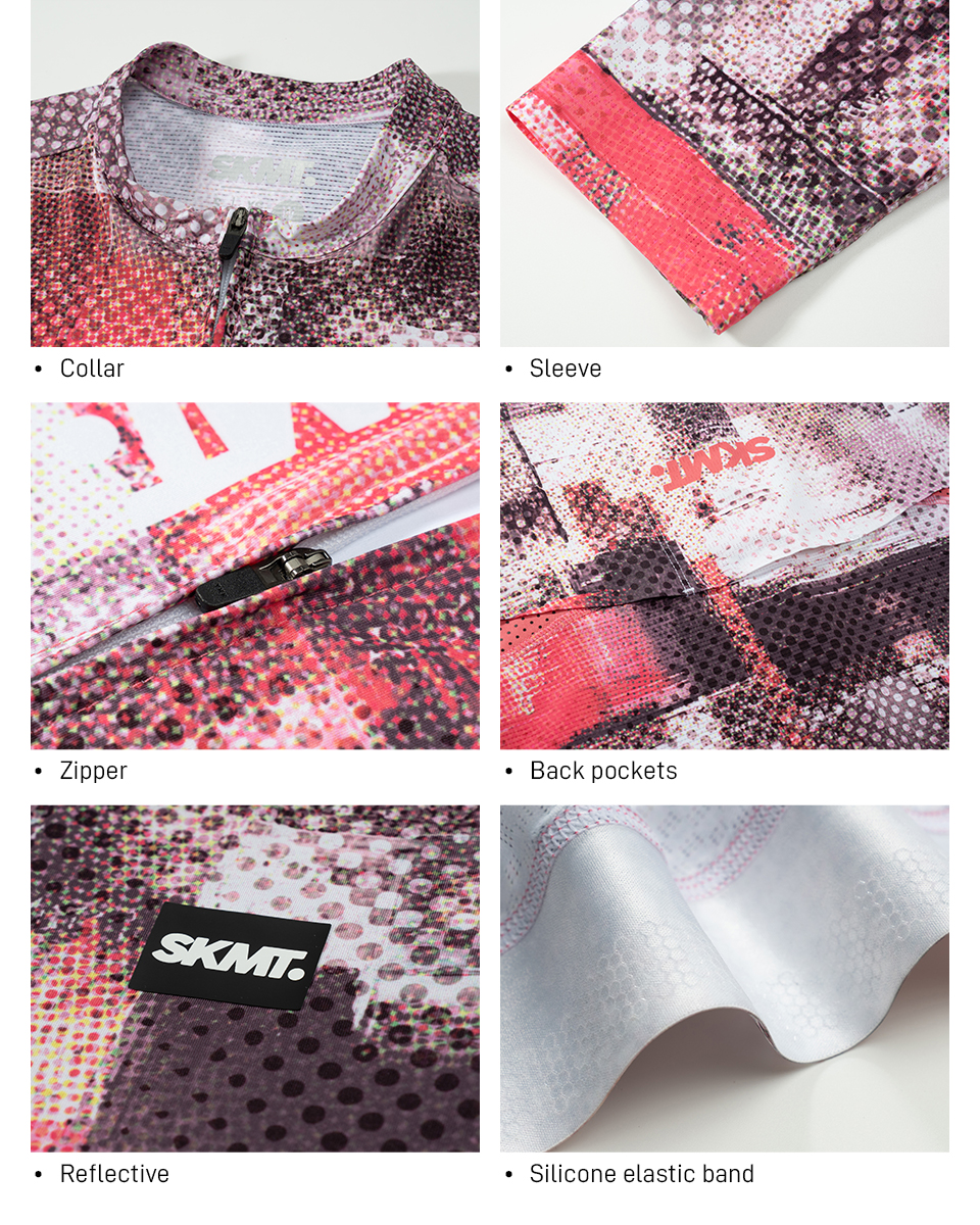 collar, sleeve, zipper, back pockets, waist band
