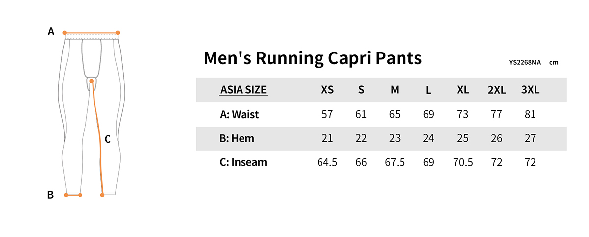 ys2268ma size chart