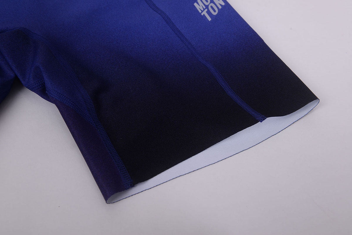 leg opening detail with clean seamless hem finish