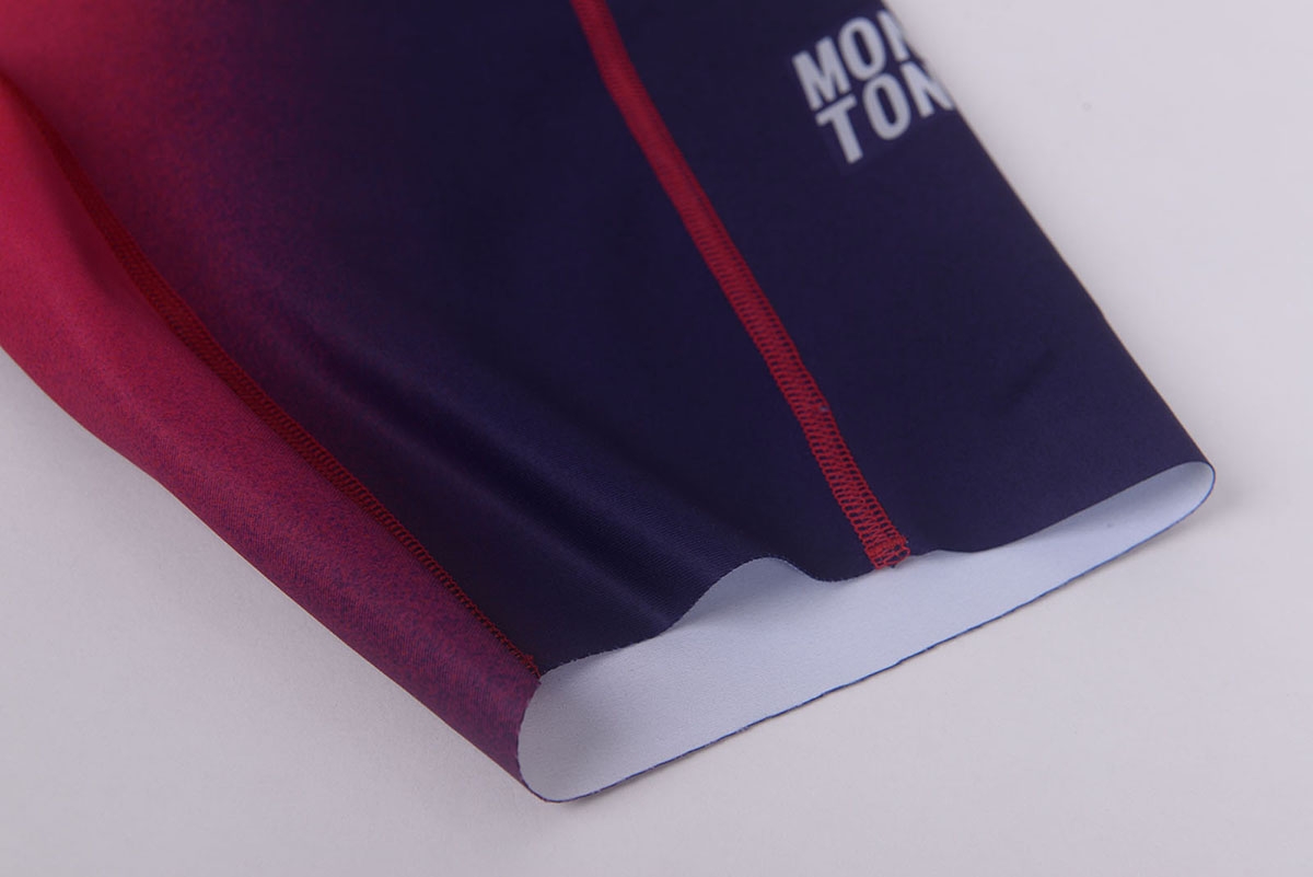 leg opening detail with clean seamless hem finish
