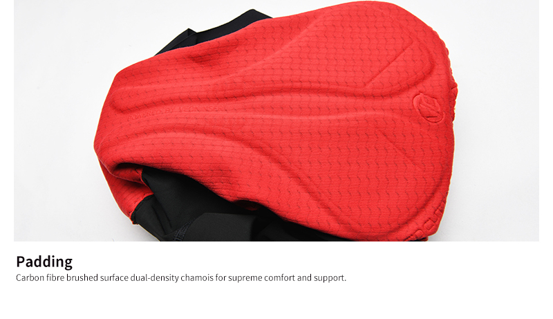 chamois padding of bike shorts