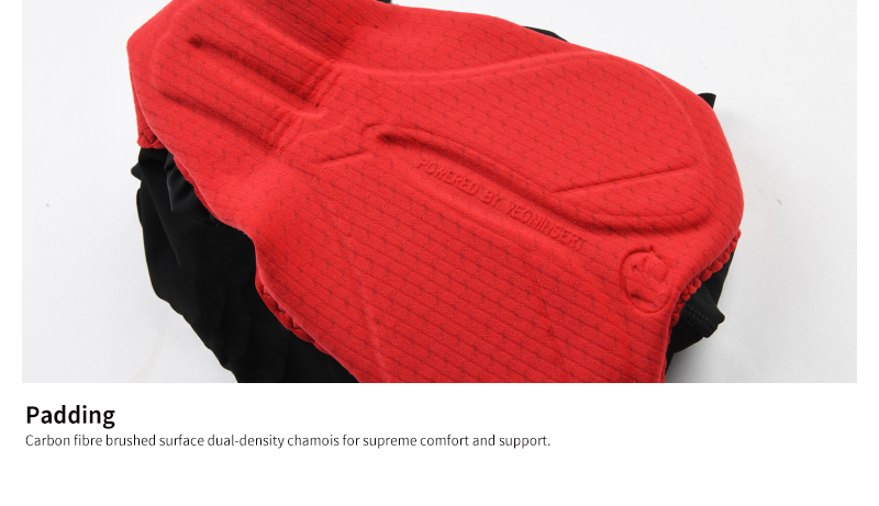 chamois padding of bike shorts