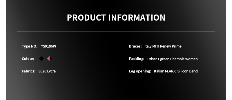 cycling bib shorts women's Custom Template YS9186W