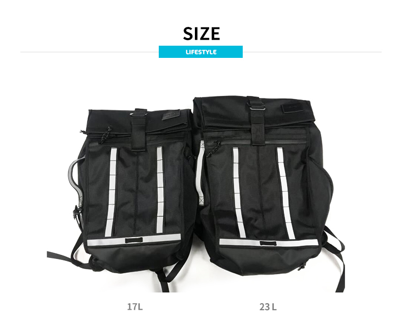17L and 23L cycling backpack comparison