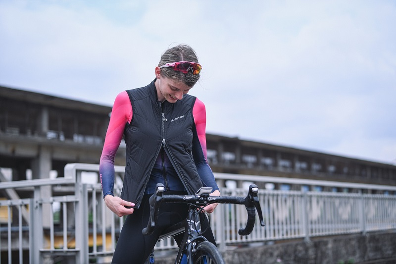 insulated cycling gilet