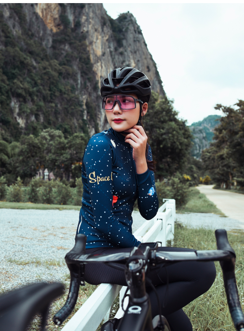 long sleeve thermal cycling jersey