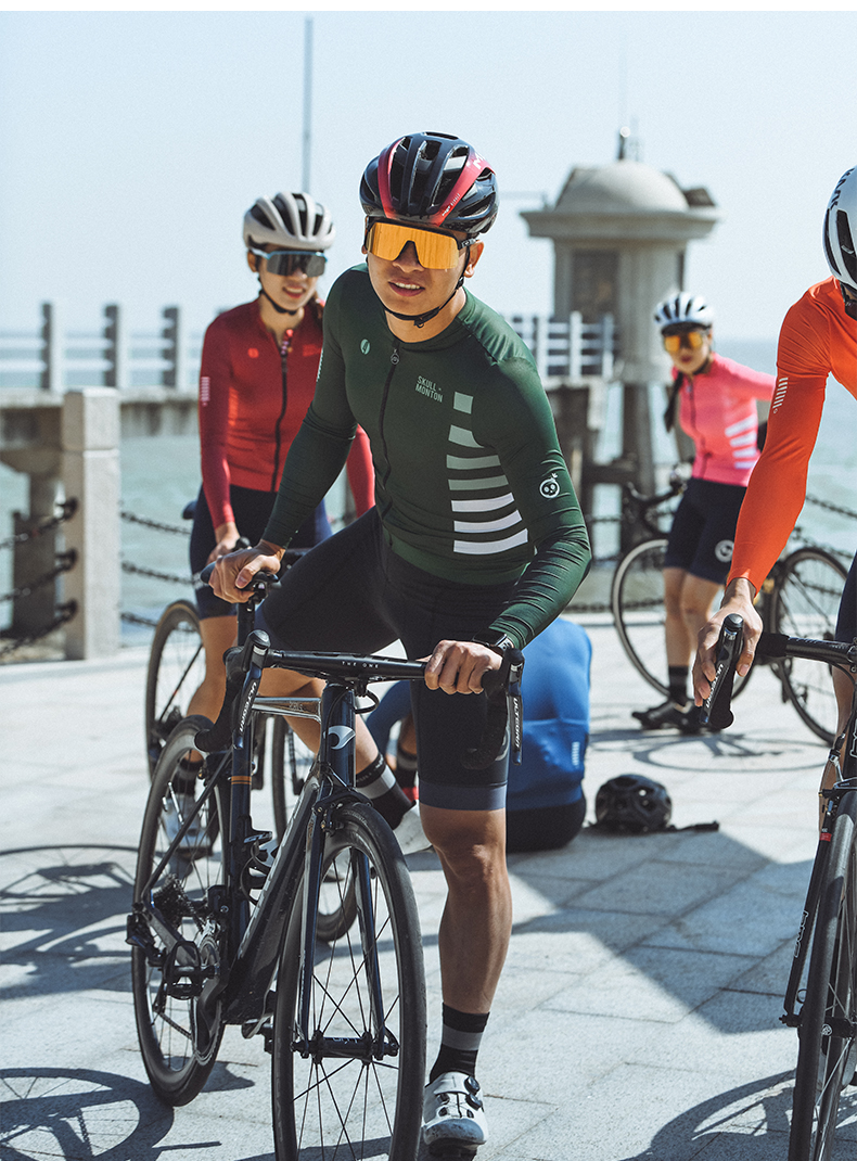 long sleeve cycling jersey men's