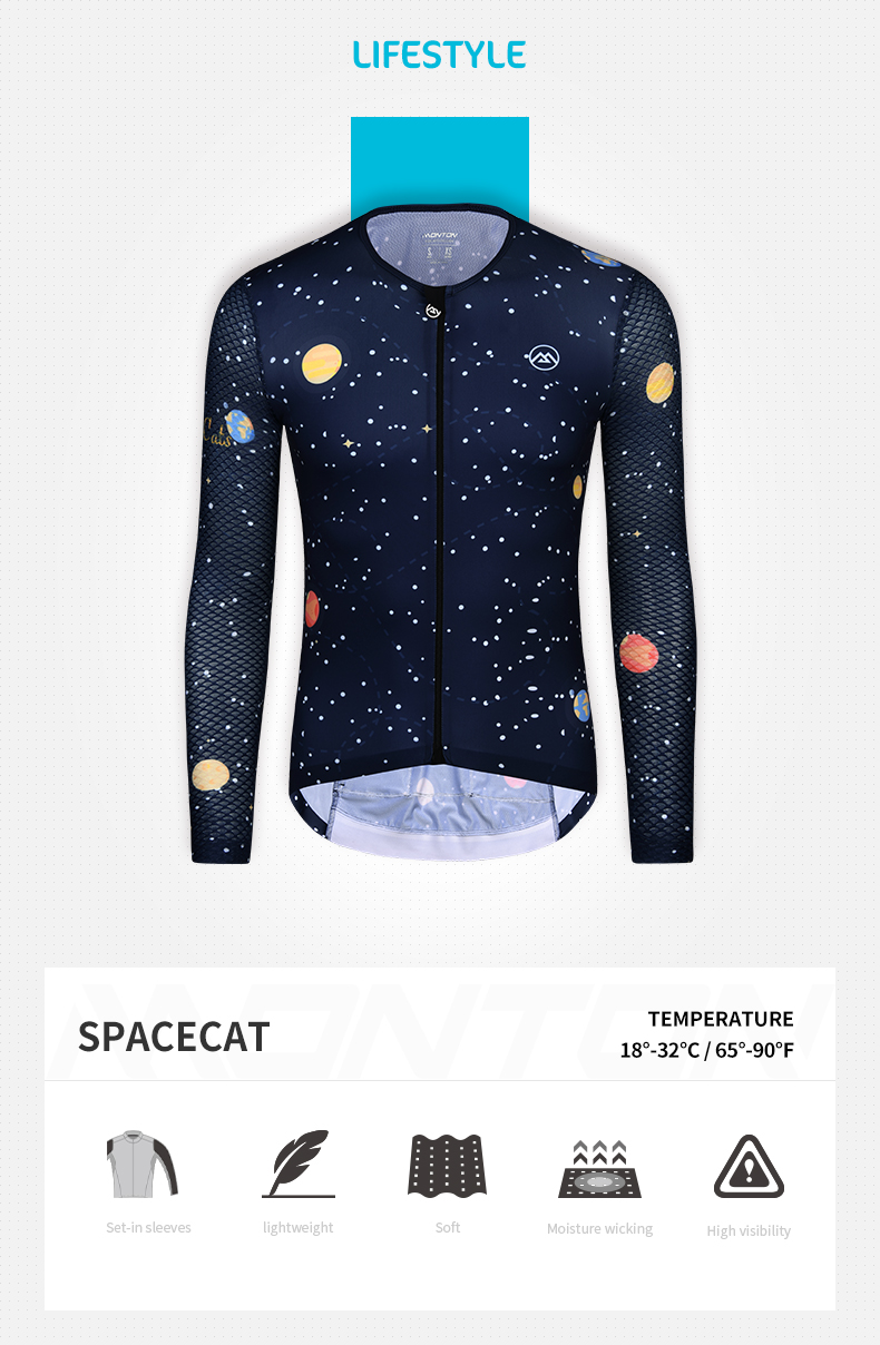 Mens Long Sleeve Cycling Jersey