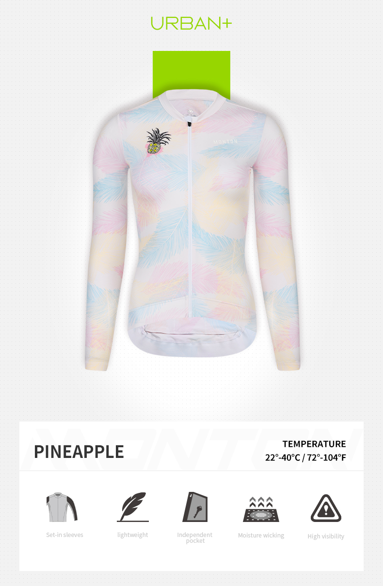 womens long sleeve summer cycling jersey