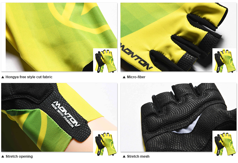 Padded cycling gloves
