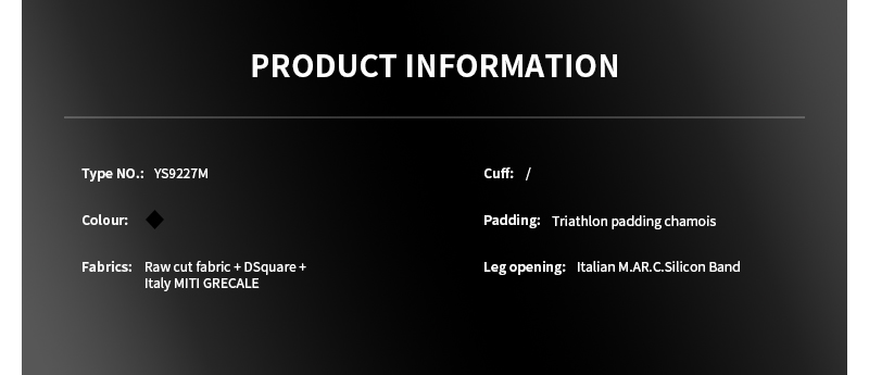 triathlon skinsuit YS9227M