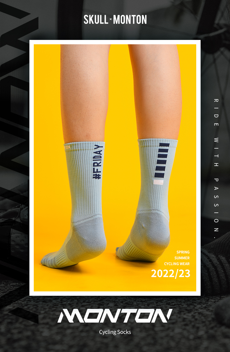 blue bike socks