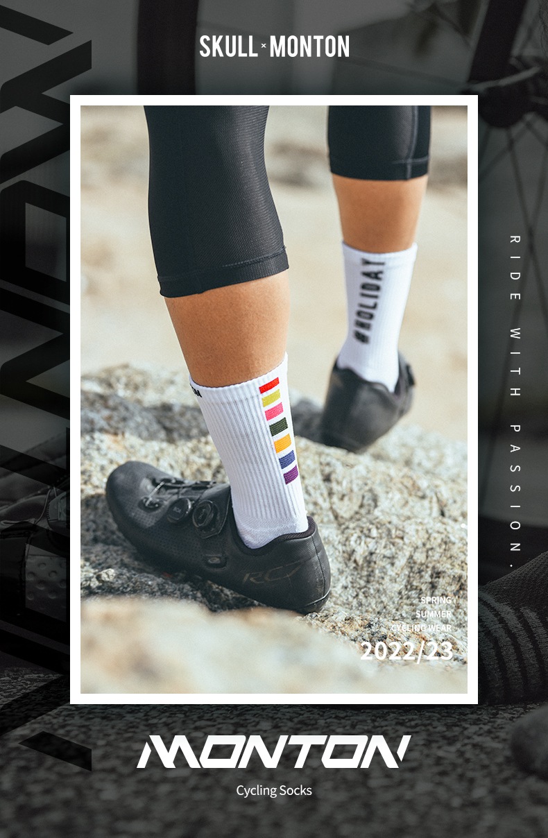 white bike socks