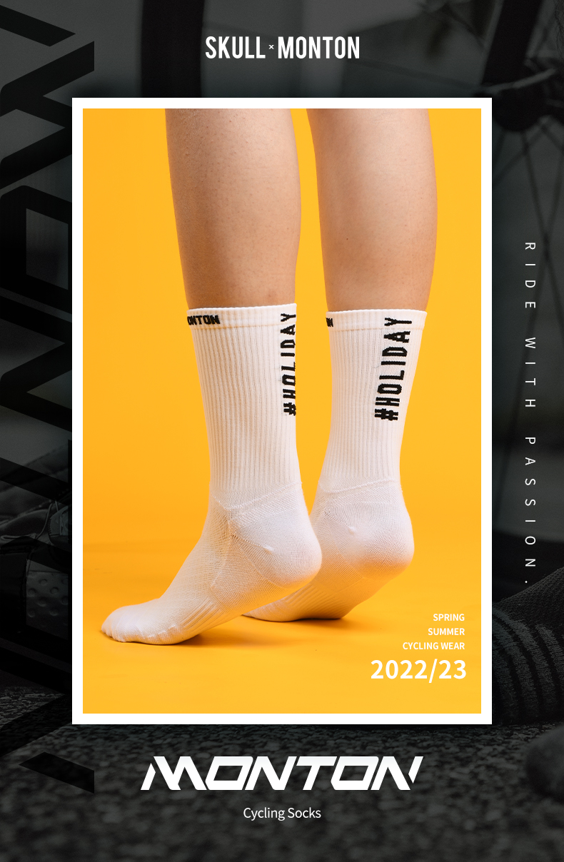 white bike socks