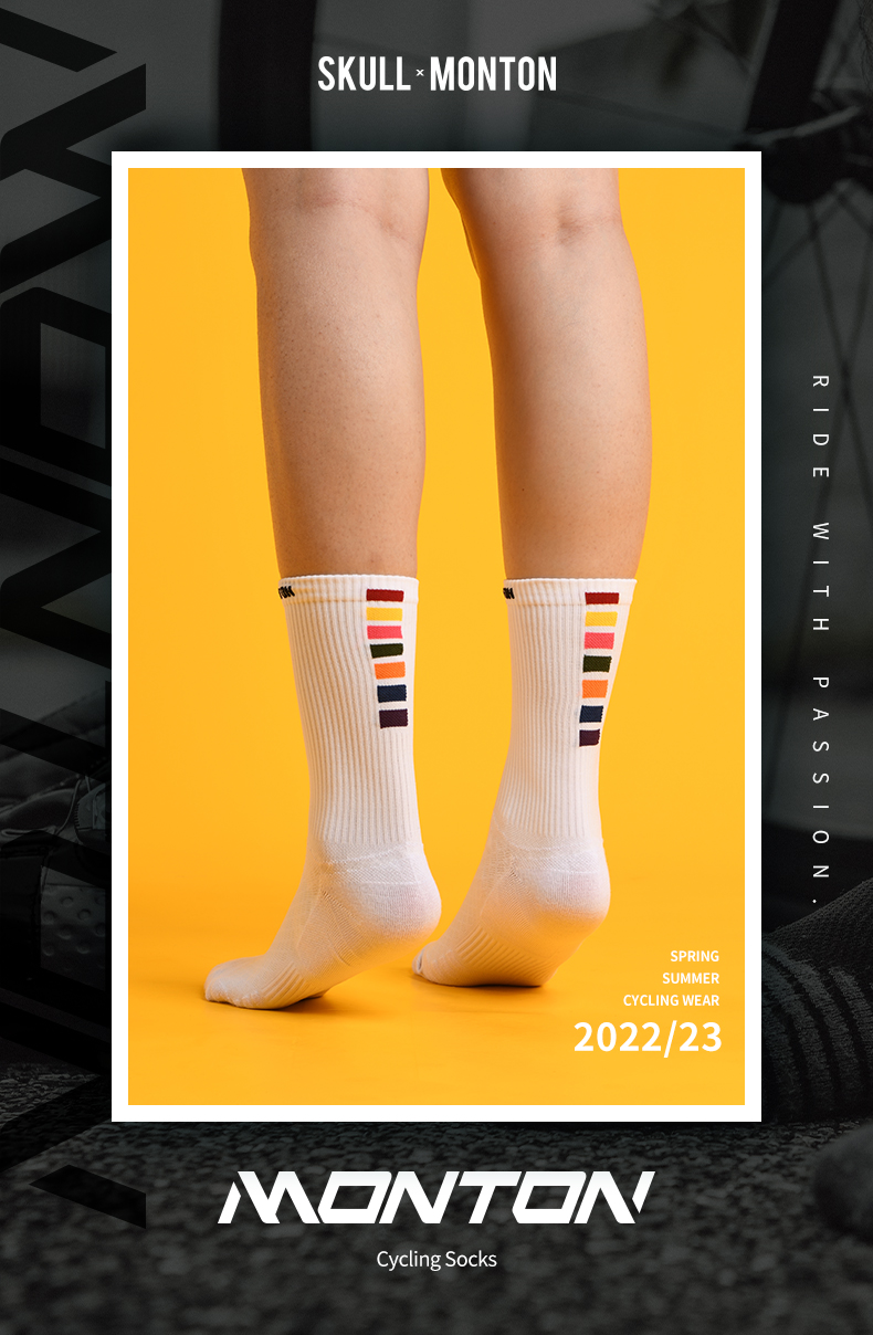 white bike socks