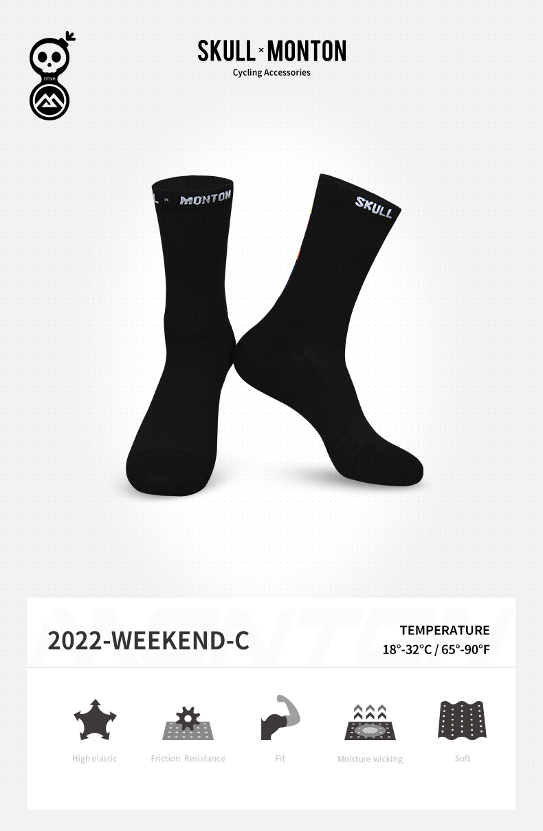 black cycling socks