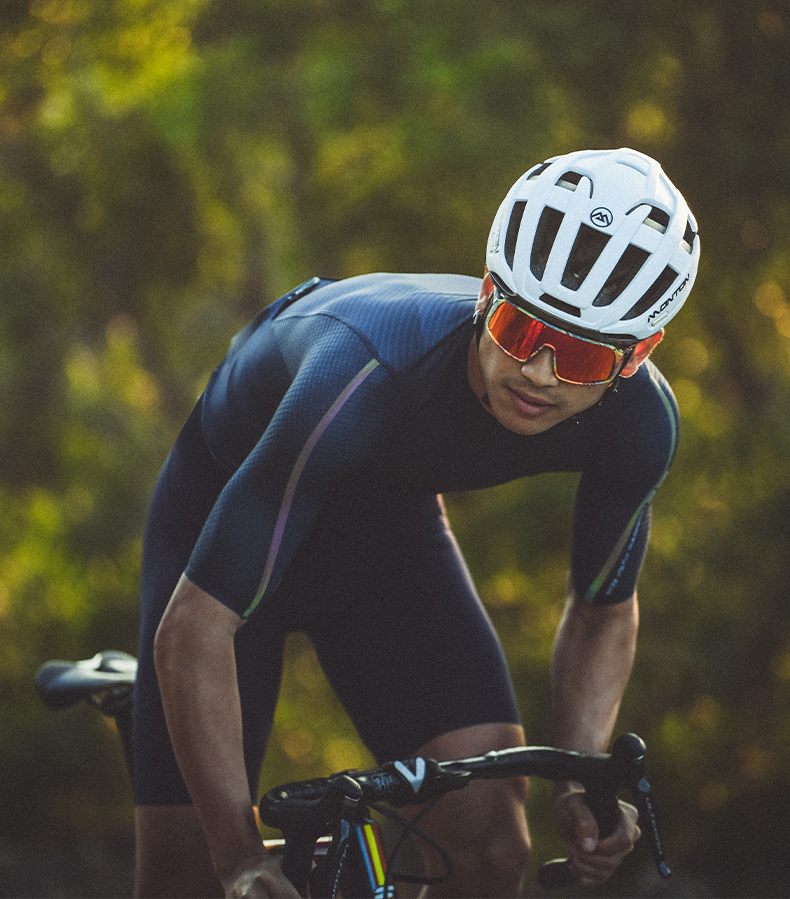 blue cycling jersey mens