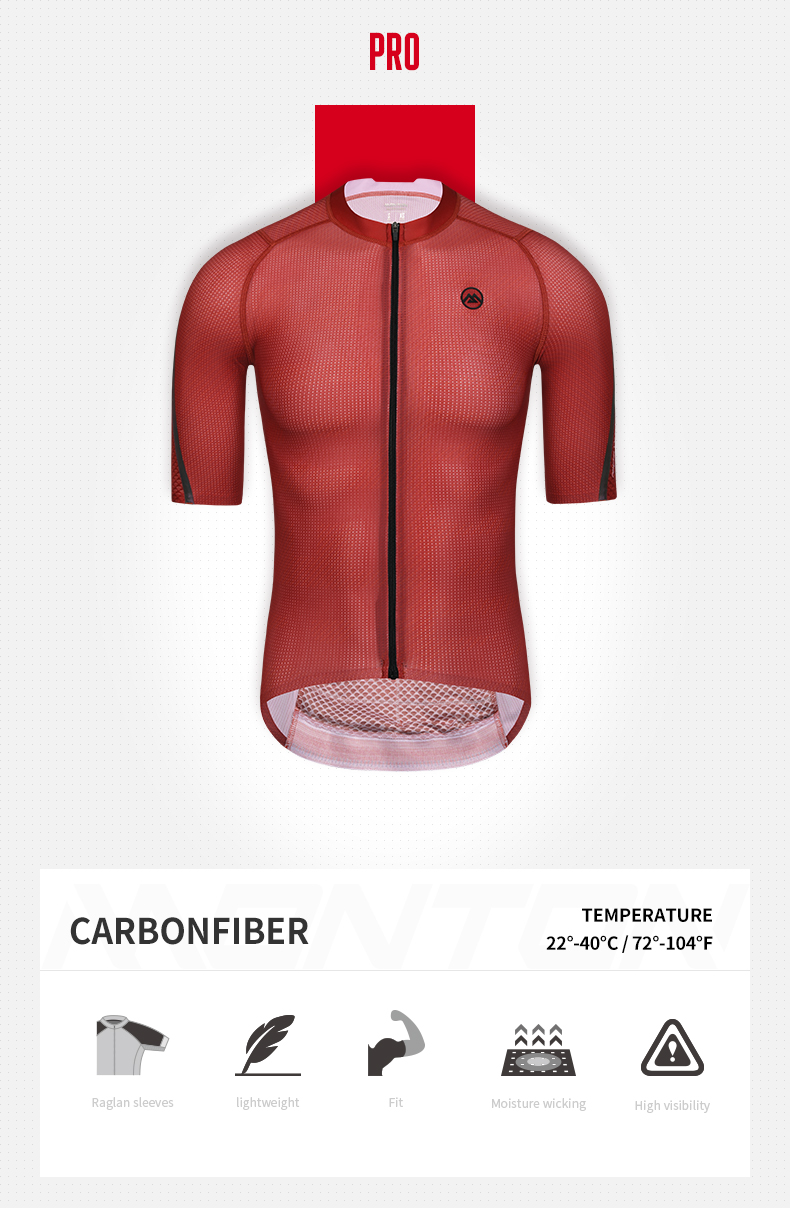 red cycling jersey men's