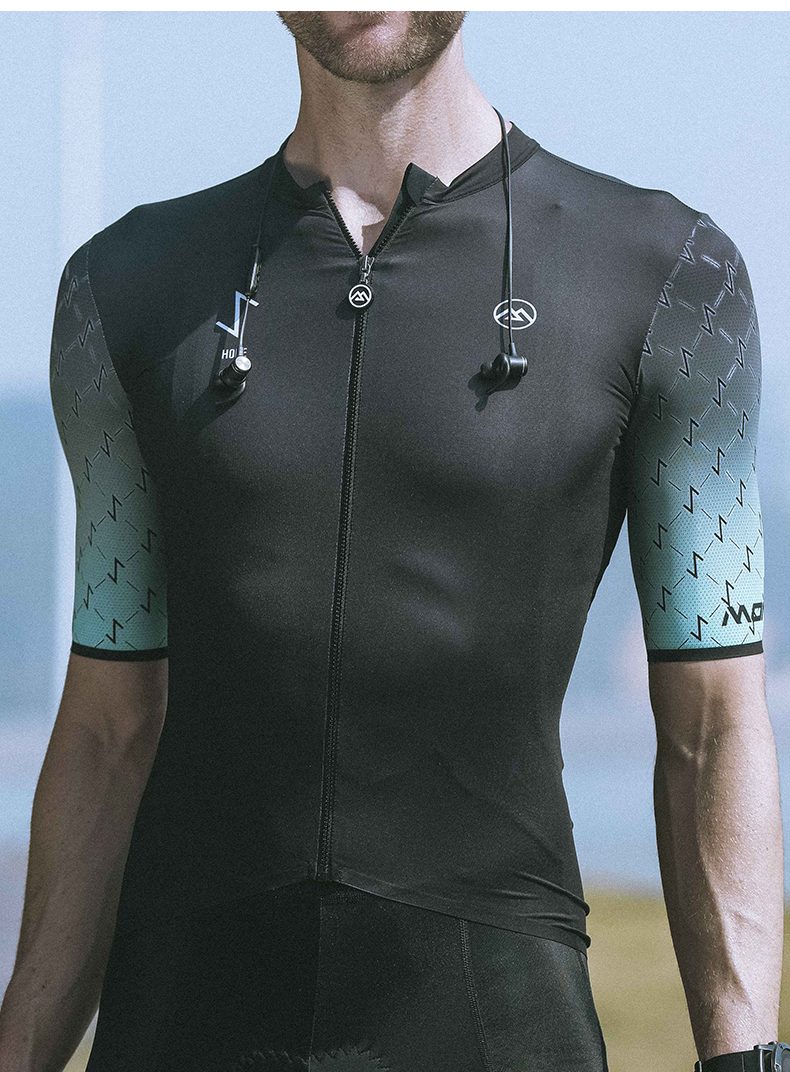 Download best summer black cycling jersey mens short sleeve