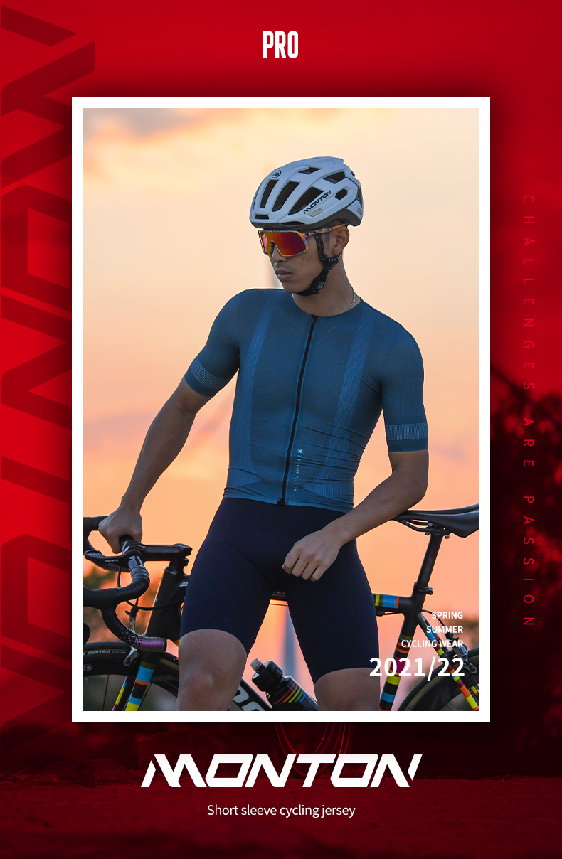 blue cycling jersey